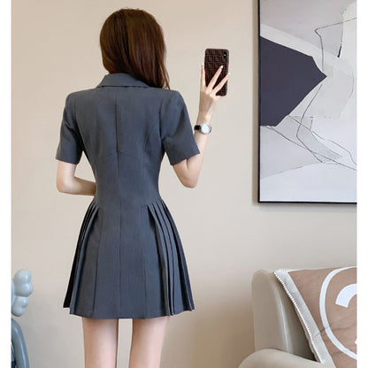 Stylish A-Line Suit Dress