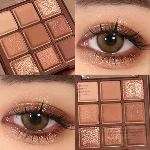 Chocolate Warm Brown Nine Color Eyeshadow Palette