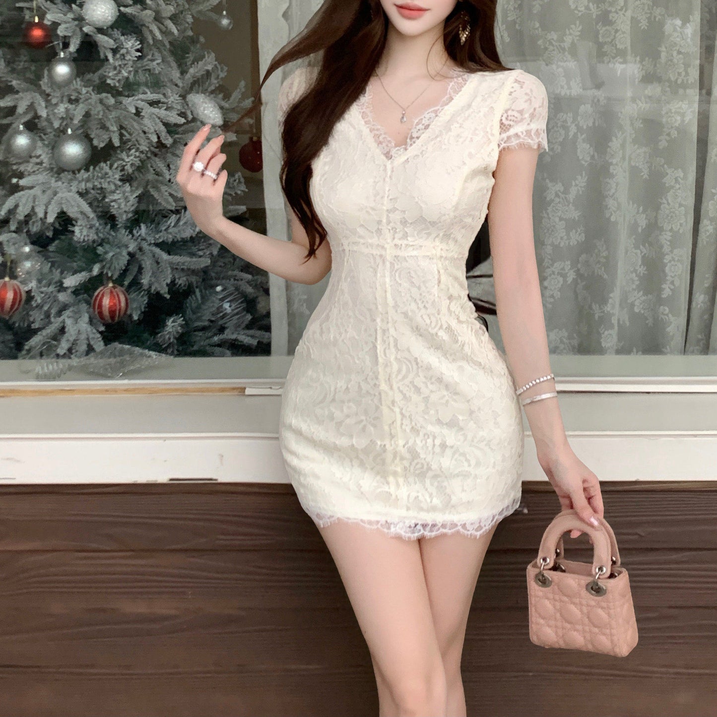 Sexy Princess-Style Lace-Up Evening Dress