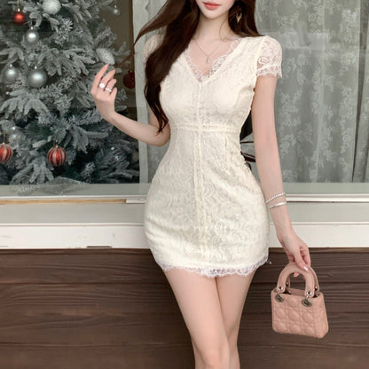 Sexy Princess-Style Lace-Up Evening Dress