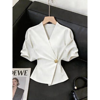 White French-style Fitted Shirt
