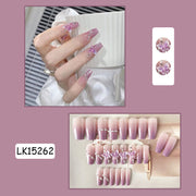 Purple butterfly temperament whitening nail patch