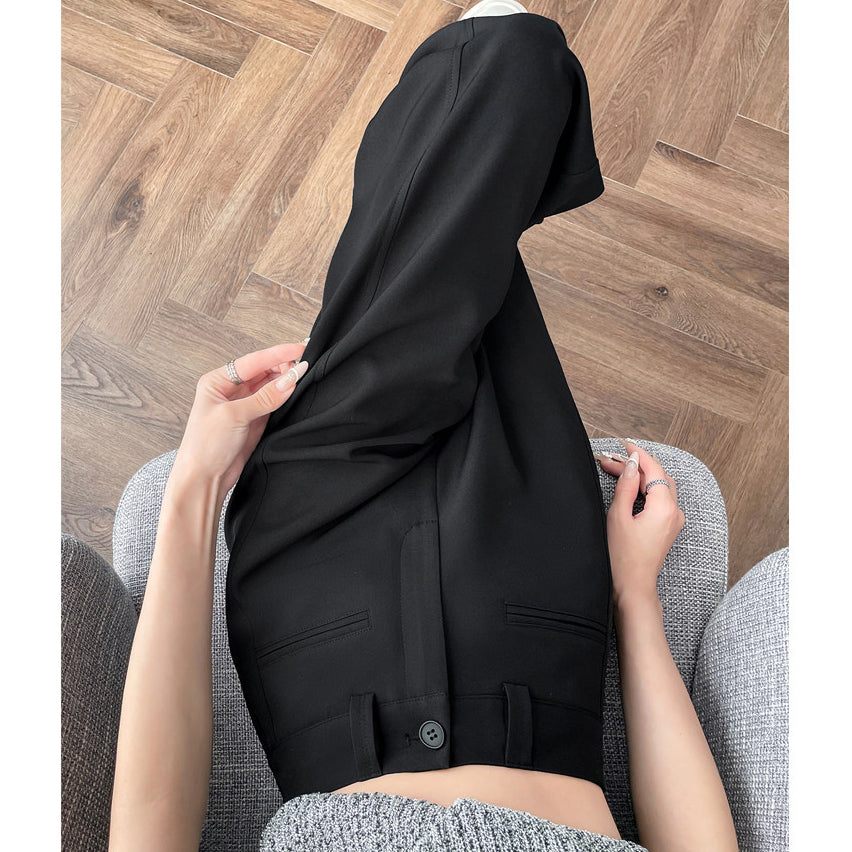 High-Waisted Straight-Leg Loose Casual Pants