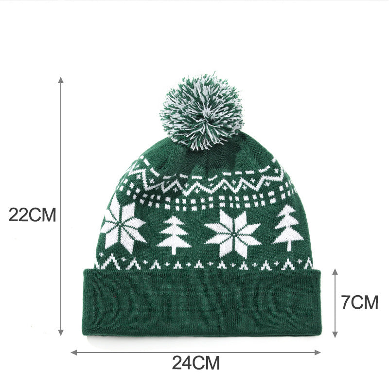 Knitted Jacquard Christmas Hat