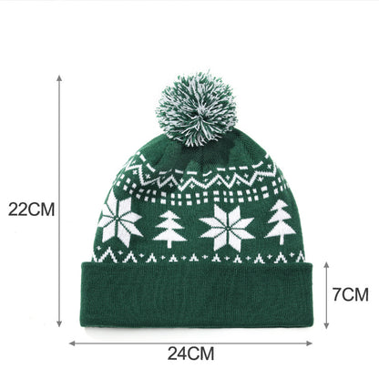 Knitted Jacquard Christmas Hat