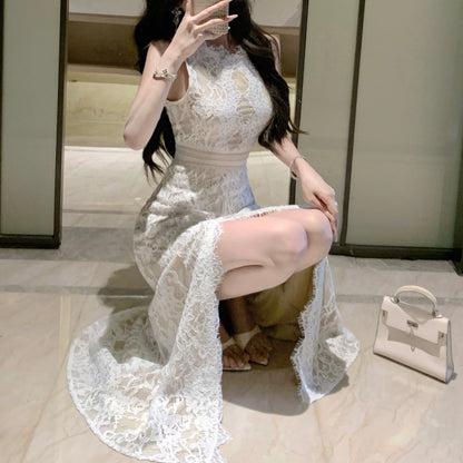 Sexy Backless Lace Dress