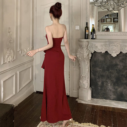 Sexy Strapless Fishtail Evening Dress