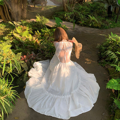 Sexy Halter Neck Backless Dress