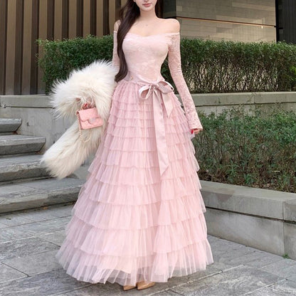 Sweet And Sexy Mesh Lace Birthday Dress