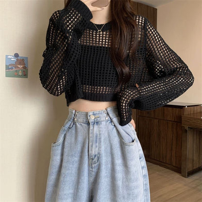 New Summer Lightweight Open-Knit Cover-Up
