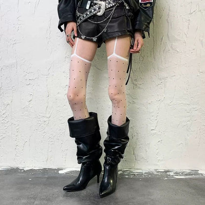 Retro Polka Dot Niche Socks