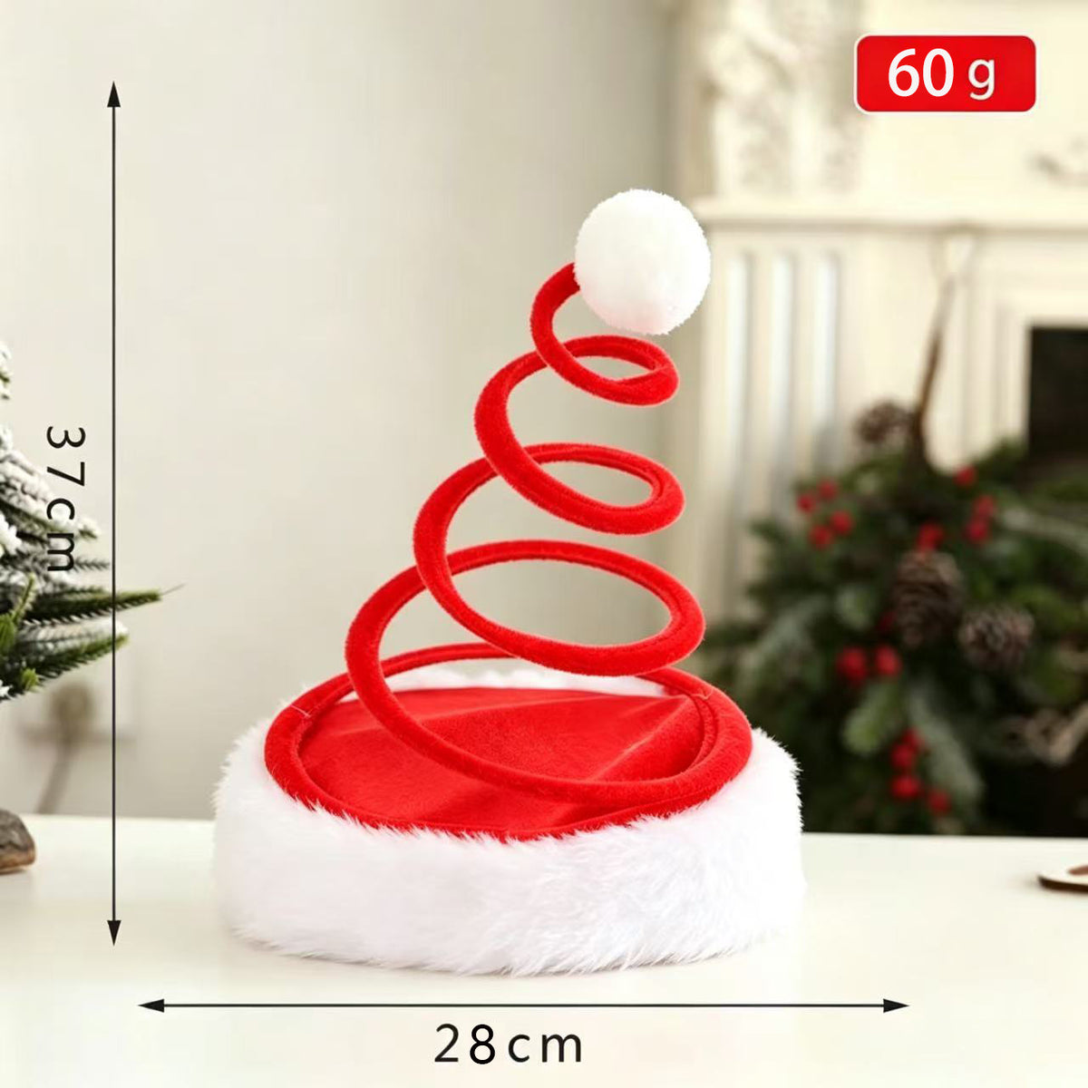 Creative and Quirky Rred Adult Christmas Hat