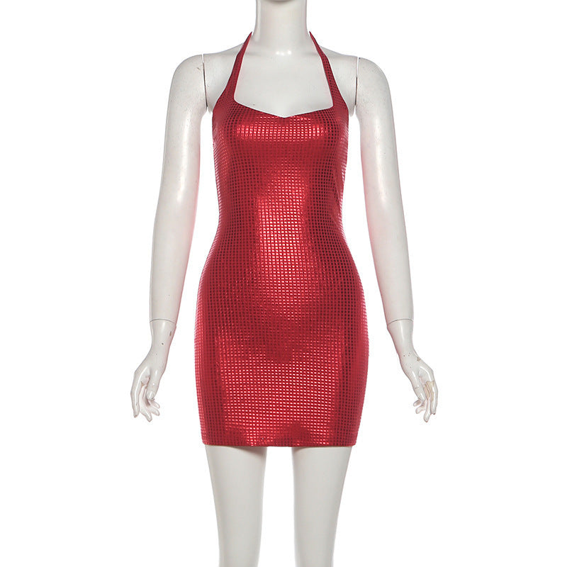 Stylish And Sexy Halter-Neck Bodycon Dress