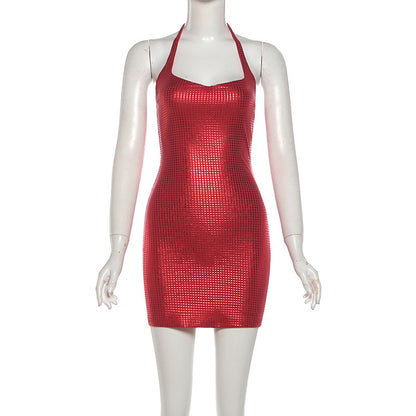 Stylish And Sexy Halter-Neck Bodycon Dress