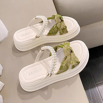 Summer Fashion Height-Enhancing Thick-Soled Slippers