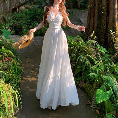 Sexy Halter Neck Backless Dress