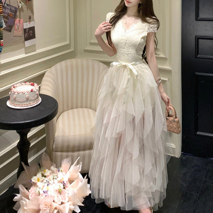 Sexy Princess-Style Lace-Up Evening Dress