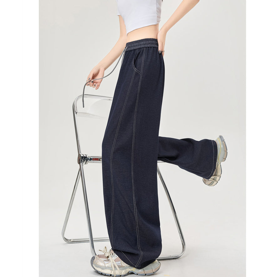 Retro Dark Blue Tencel Jeans