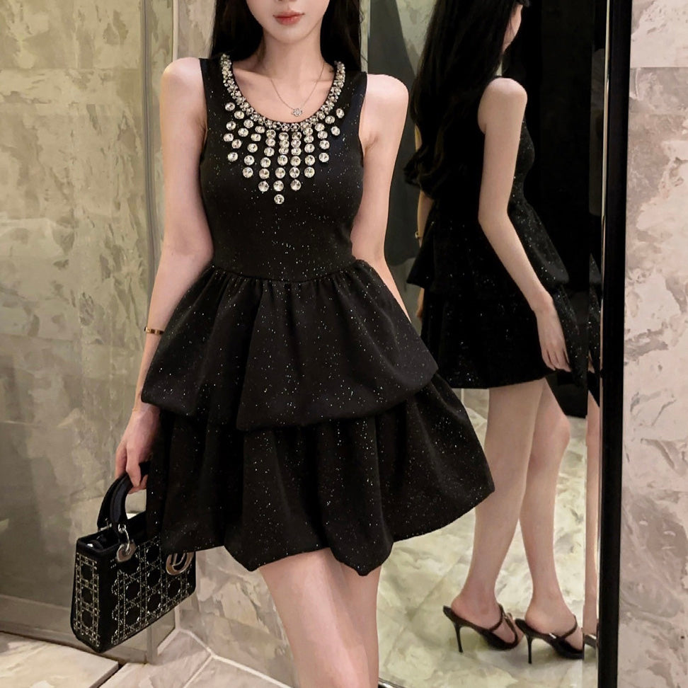 Heavy-Duty Sparkly Little Black Dress