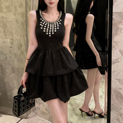 Heavy-Duty Sparkly Little Black Dress