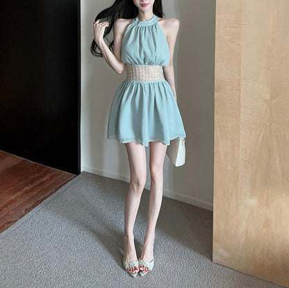 Hand-Beaded Sleeveless Dress