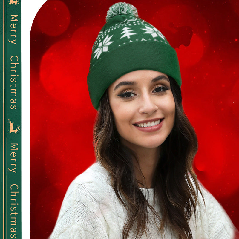 Knitted Jacquard Christmas Hat
