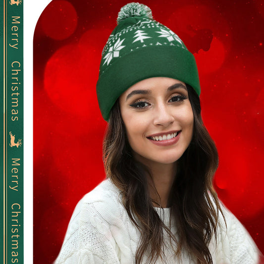 Knitted Jacquard Christmas Hat