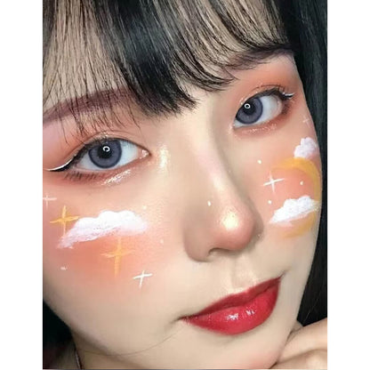 Waterproof And Non-Smudged Red Eyeliner Eyebrow Flower Painting Cream