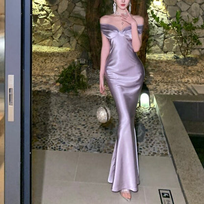 Sexy And Elegant Backless Evening Gown