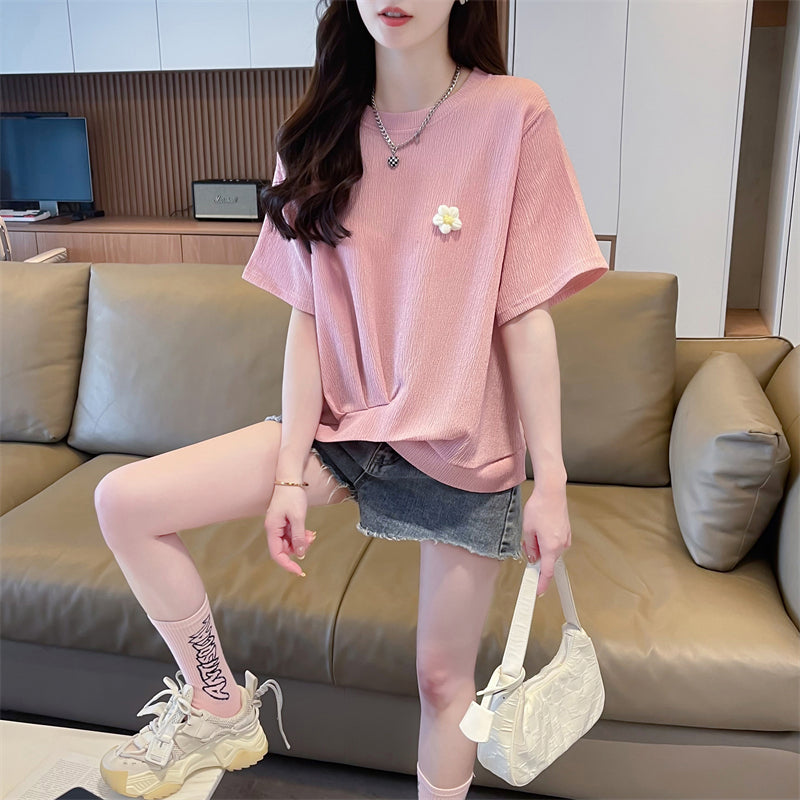 Irregular Fashionable Short-Sleeved T-Shirt