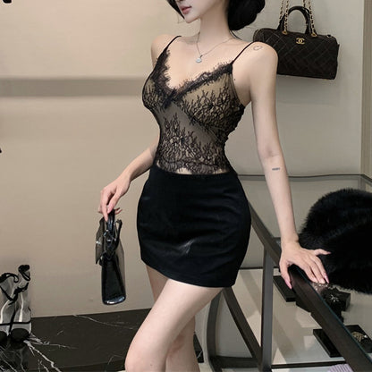 Sexy V-Neck Lace Camisole Top