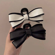 French elegant bow clips large shark clips