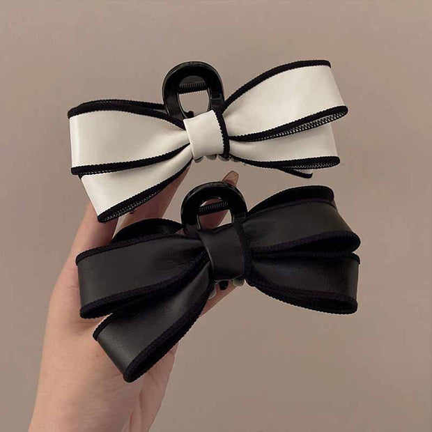 French elegant bow clips large shark clips