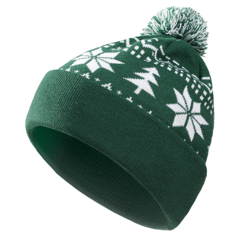 Knitted Jacquard Christmas Hat