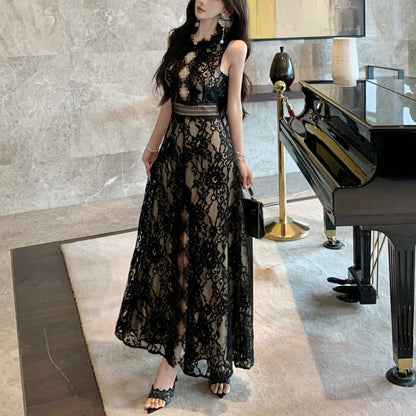 Sexy Backless Lace Dress