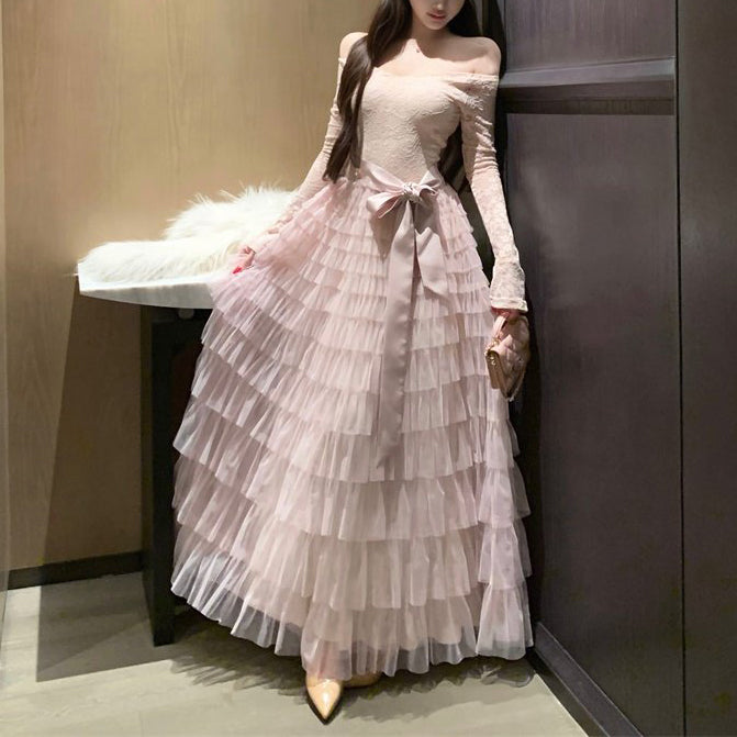 Sweet And Sexy Mesh Lace Birthday Dress