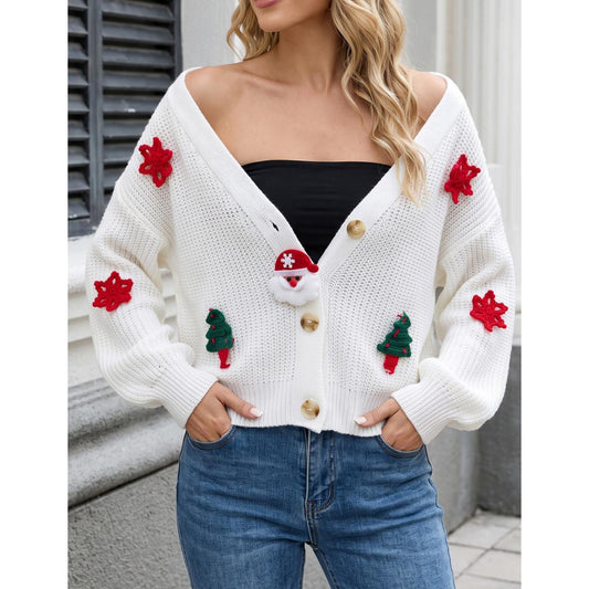 Christmas Loose Knit Cardigan