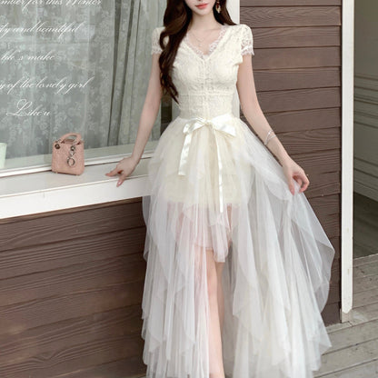 Sexy Princess-Style Lace-Up Evening Dress