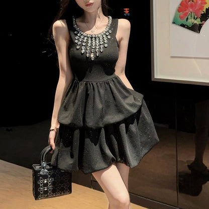 Heavy-Duty Sparkly Little Black Dress