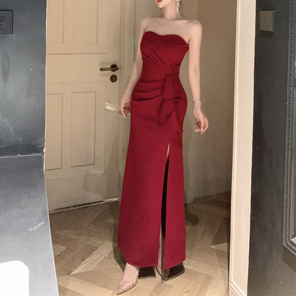 Sexy Strapless Fishtail Evening Dress