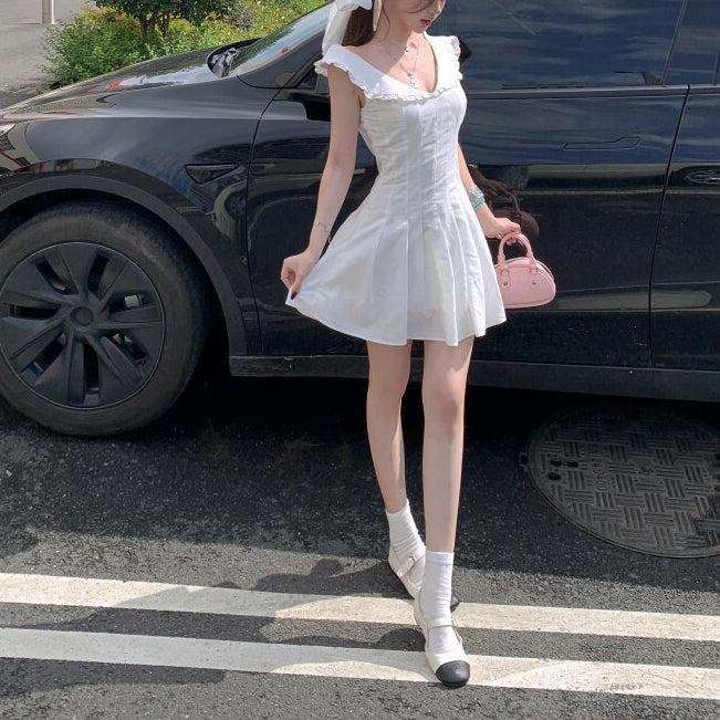 Sexy And Sweet White Dress
