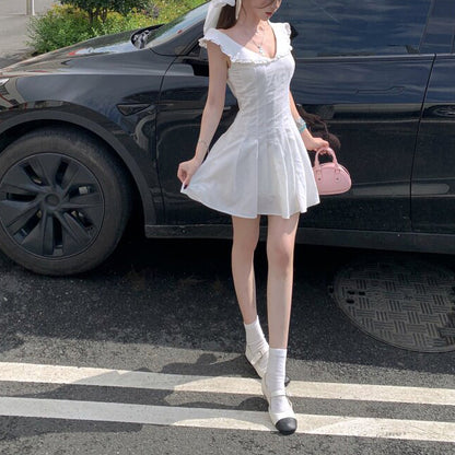 Sexy And Sweet White Dress