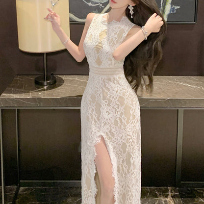 Sexy Backless Lace Dress