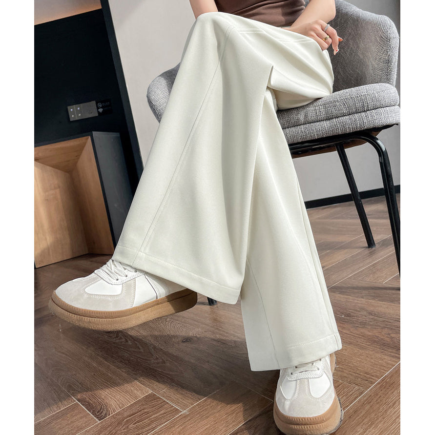 High-Waisted Straight-Leg Loose Casual Pants