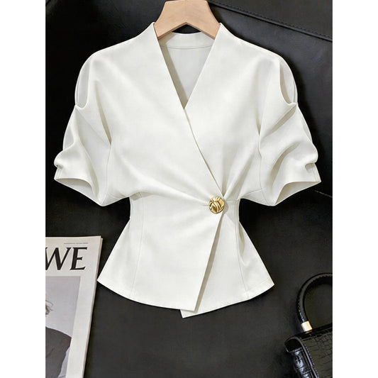 White French-style Fitted Shirt