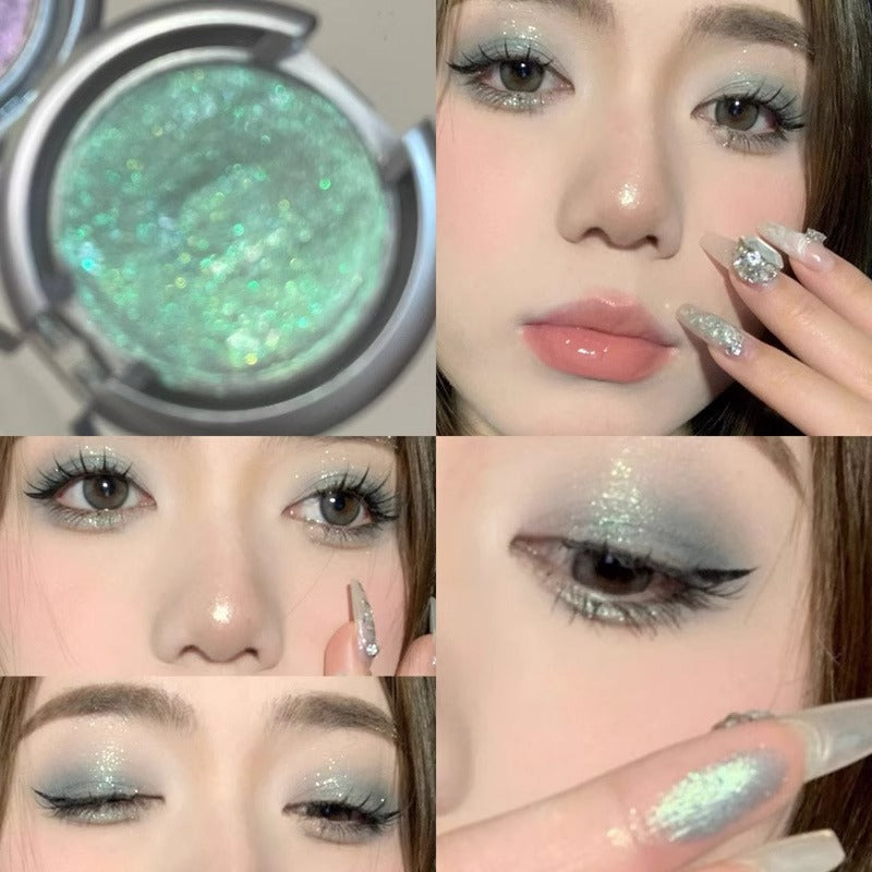 Cool Blue Mermaid Flash Color-Changing Eyeshadow