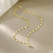 Simple and personalized metal bead anklet