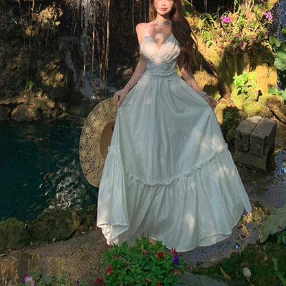 Sexy Halter Neck Backless Dress