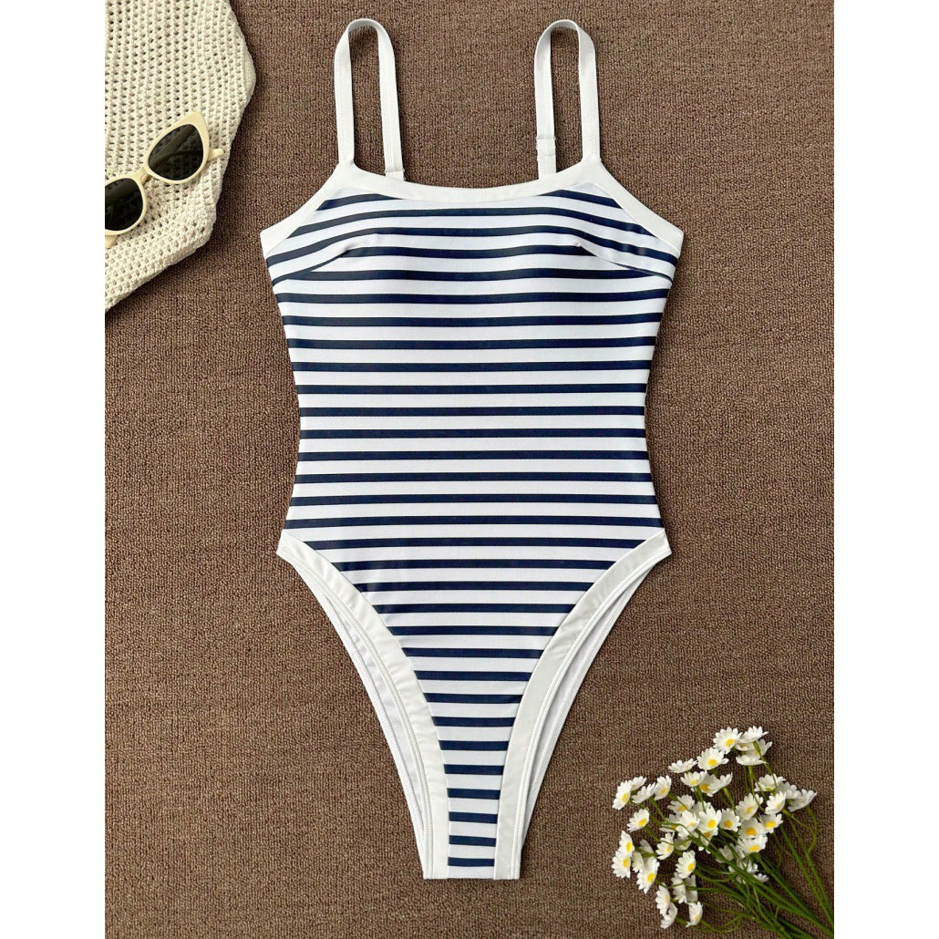 Sexy Color-Blocked Beach Bikini Swimsuit