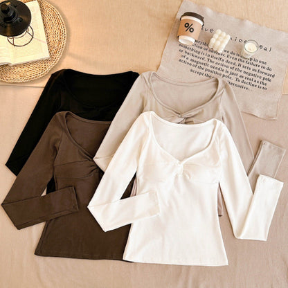 Sexy V-Neck Long-Sleeve T-Shirt